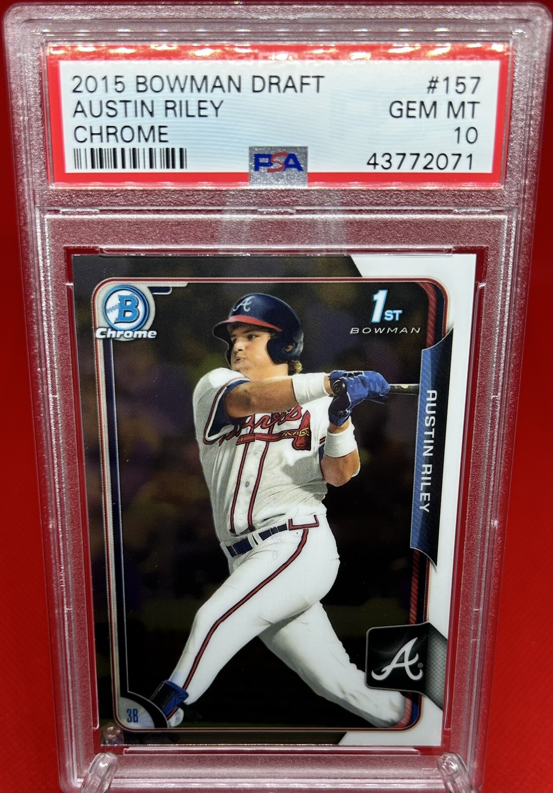 2015 Bowman Draft #157 Austin Riley Chrome PSA 10