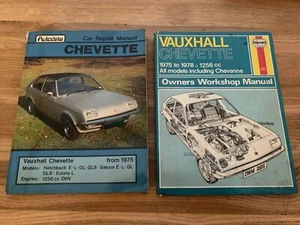VAUXHALL CHEVETTE All Models 1975-84' Haynes Workshop Manual & Autodata Manual - Picture 1 of 2