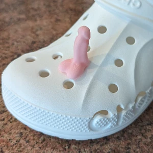 Cionondoli scarpe ciondolo jibbitz pene rosa spessa Willy rude scherzo coccodrillo accessori - Foto 1 di 5