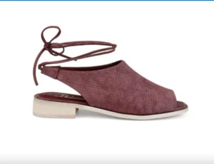JOURNEE COLLECTION Womens 7.5  Burgundy Round Toe Block Heel Lace-Up - Picture 1 of 7
