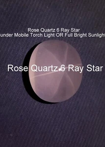 331 Carat 45.5x39x27 MM Natural Rose Quartz Crystal 6 Ray Star Oval Cabochon - Picture 1 of 24