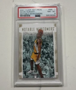 2007 Fleer Hot Prospects Notable NEWCOMERS Rookie Kevin Durant#NN-1 PSA 8 MINT - Picture 1 of 2
