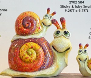 Schnecke auf Schnecke lackfertig unlackiert Keramik Biskuit - Bild 1 von 1