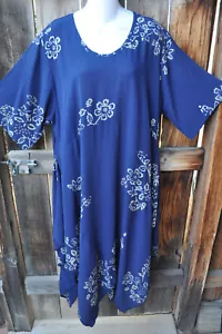 TOP ART TO WEAR 777 LAGENLOOK IN BLU MAYA DI MISSION CANYON, OS+! - Foto 1 di 4
