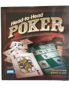 HEAD TO HEAD POKER PARKER BROTHERS BOARD GAME SIX DIFFERENT GAMES IN ONE FUN New - Picture 1 of 7