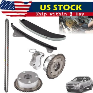 Kit de cadena de distribución con engranaje VVT para motor 14-19 Hyundai Elantra Kia Soul 2,0 L G4NC - Imagen 1 de 15