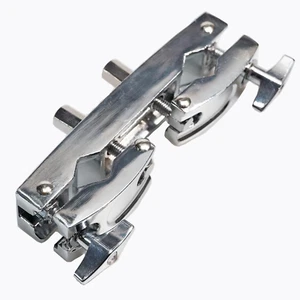 Silber Beckenständer Multi-Clamp Drum Mount Halter verstellbar Schnellspanner - Bild 1 von 12