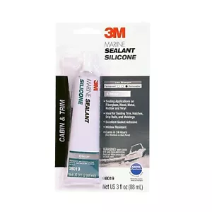 3M Marine Grade Silicone Sealant, 08019, For Boats and RVs, Above the Waterline - Picture 1 of 5