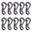 10Pc Mini SF Spring Backpack Clasps Metal Snap Carabiners EDC Keychain Camping