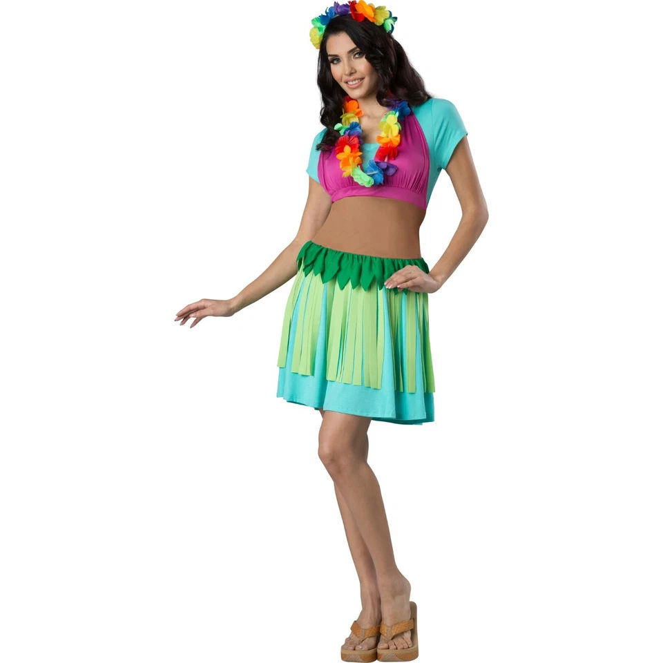 Mommy & Me Hawaiian Hula Costume - Matches Pineapple for Baby - One Size #7270 - Image 1 of 1