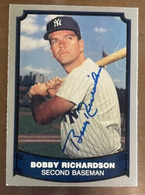 BOBBY RICHARDSON 1988 Pacific Legends Baseball Card #74 AUTO AUTOGRAPH Signed - Image 1 of 2
