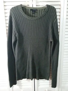 Calvin Klein Jeans Vintage Sweater Adult M Ribbed Green Unisex - Picture 1 of 7
