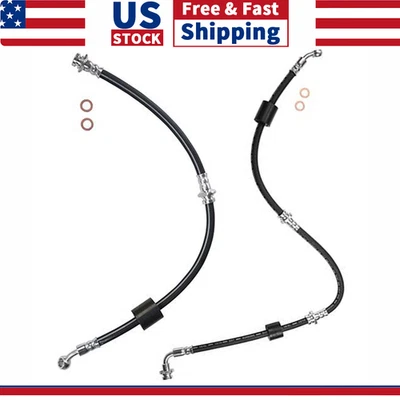 2x Línea de freno de manguera de freno delantera izquierda y derecha para Chevrolet Tracker 1989-1998 Foto 1 de 4