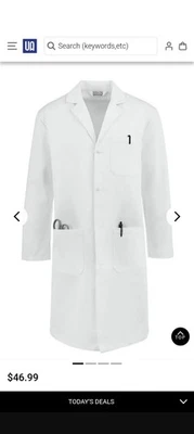 Fashion Seal Healthcare Lab Coat Size S Bright White - Image 1 of 3