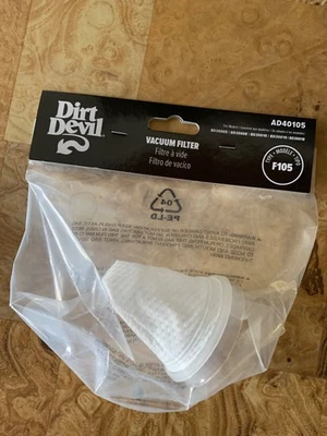 Filtro limpiador 8V aspiradora de mano abatible rápido original Dirt Devil F105 BD30010 AD40105 Foto 1 de 4