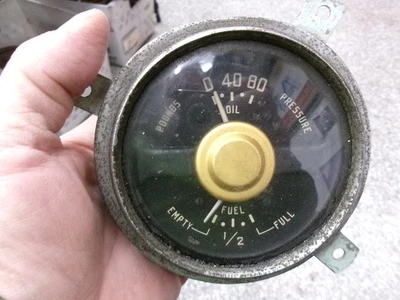 Plymouth Special Deluxe 1950 medidor de aceite combustible grupo Foto 1 de 4