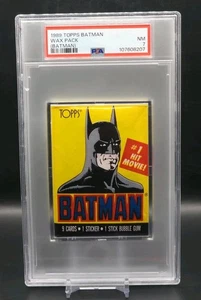 1989 Topps Batman Wax Pack (Batman) 1st Series PSA Graded 7 NM/MT Cer# 107608207 - Picture 1 of 6