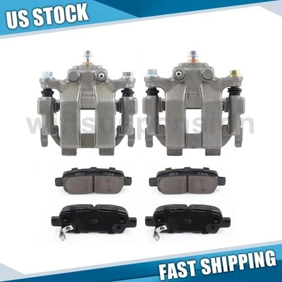 Pinça de freio traseira e pastilhas de cerâmica serve para 2010-2012 INFINITI EX35 - Imagem 1 de 4