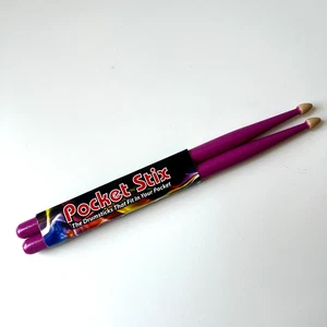 Pocket Stix Pink Sparkle Drumsticks für Kinder 11" Holz leicht Ahorn NEU - Bild 1 von 4