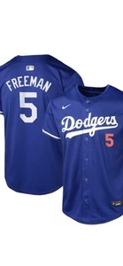 NWT Freddie Freeman Los Angeles Dodgers Nike Vapor Home Jersey Youth Small 8 - Picture 1 of 3