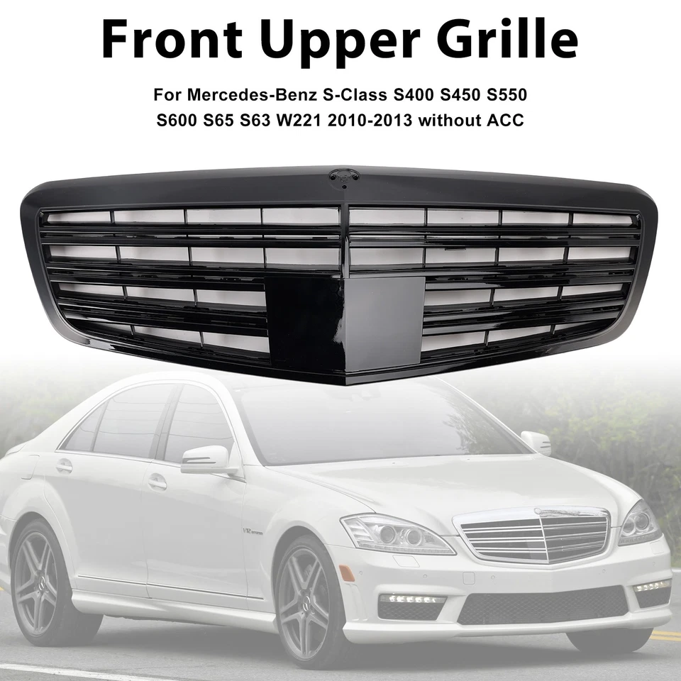 🚗Front Grill Grille Fit Mercedes Benz S-Class W221 S550 S600 S63 S65 2010-2013 Foto 1 de 4