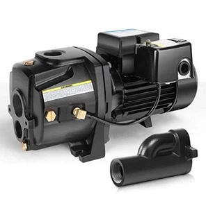 Acquaer 1 PS Flach-/Tiefbrunnenstrahlpumpe, Gusseisen Cabrio Pumpe Auswerfer Kit - Bild 1 von 6