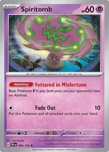 Spiritomb 089/193 Sv02: Paldea Evolved Reverse Holo - Picture 1 of 1