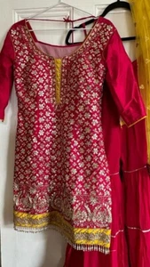 Wedding Party dress asian Teen girls Xs to Small in Pink very good condition - Picture 1 of 6