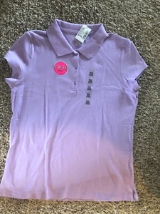 New CHILDRENS PLACE Girls XXL 16 Purple Pique POLO SHIRT TOP School Uniform - Picture 1 of 12