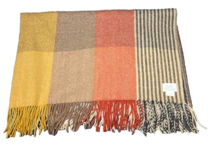 Hermes Paris Plaid Wohndecke Mehrfarbig Wolle Größe 210×151cm - Bild 1 von 14