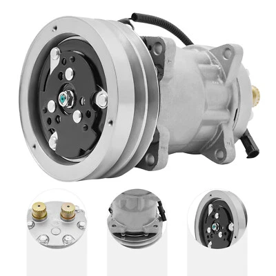 A/C Compressor New For Case IH/Case /New Holland 12V Silver 1999755C2/86993462 - Image 1 of 4