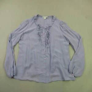 Pendleton Shirt Womens 12 Long Sleeve Pockets Button Front Silk - Picture 1 of 12
