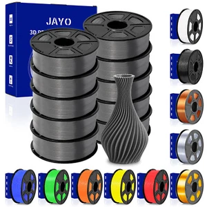 JAYO 10KG PETG PLA Matte SILK PLA+ 1.75MM 3D Printer Filament 1.1KG Clog Free - Picture 1 of 88