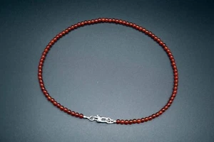 Collar Cornalina Roja Cuentas Collar Rojo para Colgante Colgante Eslabón 4mm - Imagen 1 de 10