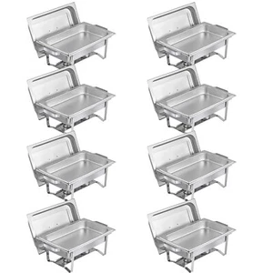 8er-Pack Edelstahl Scheuern Geschirr Buffet Sets 8 qt Kapazität für Restaurant - Bild 1 von 23