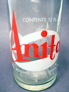 Botella de refresco vintage ACL: ANITA de ANITA, PA - 12 oz DE COLECCIÓN ACL - Imagen 1 de 3