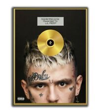 Lil Peep Poster, Everybody Everything GOLD/PLATINIUM CD, gerahmtes Poster HipHop