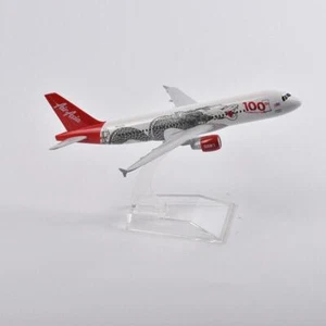 JASONTUTU 16cm AirAsia Dragon Airbus 320 Aircraft Diecast Metal 1/400 Scale Plan - Picture 1 of 8