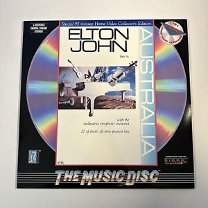 Elton John ""Live In Australia"" 1987 Laserdisc