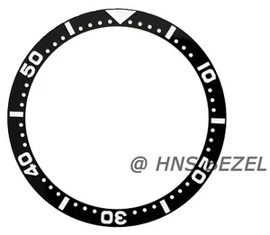 BLACK CERAMIC BEZEL INSERT FOR SEIKO 6309 7040 7049 SUWA TURTLE 6309A FULL LUME - Picture 1 of 2