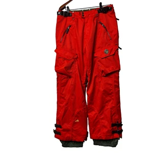 BURTON Madison Pant Snowboard Pants Cargo Medium Orange Ski Snow 3446 - Picture 1 of 18