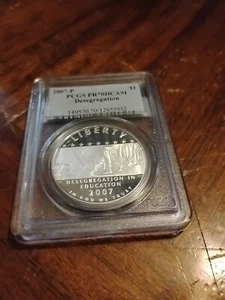 2007 P Desegregation Commemorative Silver Dollar Proof PR70 DCAM PCGS - Picture 1 of 3
