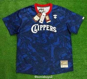 Camiseta deportiva de baloncesto Mitchell & Ness x AAPE BP Clippers BP, real/marina, tallas - Imagen 1 de 13
