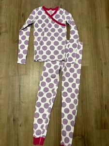 Hanna Andersson Organic Cotton 2 Piece Polka Dot Pajamas Youth Size 12 150 Cm - Picture 1 of 6