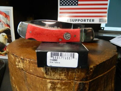 КАРМАННЫЙ НОЖ BOKER TREE BRAND GENTLMANS 3 3/4 ДЮЙМА КРАСНАЯ ГЛАДКАЯ КОСТЬ (С ЗАМКОМ СЗАДИ) D2 BLA - Изображение 1 из 4