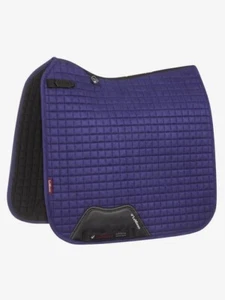 LeMieux ProSport Wildleder Dressur Schabracke eckig - Ink Blue DRings hoher Widerrist - Bild 1 von 4