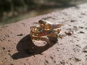 Effy Edelstein Trunkshow Schlange Wickelring mit Zertifikat 14kt Gelbgold - Bild 1 von 11