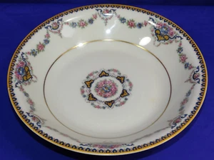 THEODORE HAVILAND LIMOGES DORA GESCHIRR UMRANDET SUPPENSCHÜSSEL ROSA ROSEN SWAGS - Bild 1 von 5