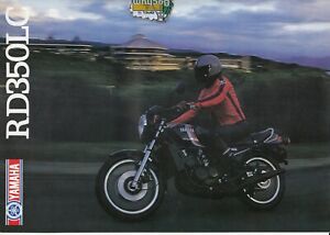 Yamaha RD 350   Prospekt Brochure  4  Seiten   1982