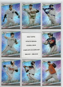 Juego completo insertar estrellas de MLB Topps Update 2024 (25 cartas) 61-85 - Imagen 1 de 6